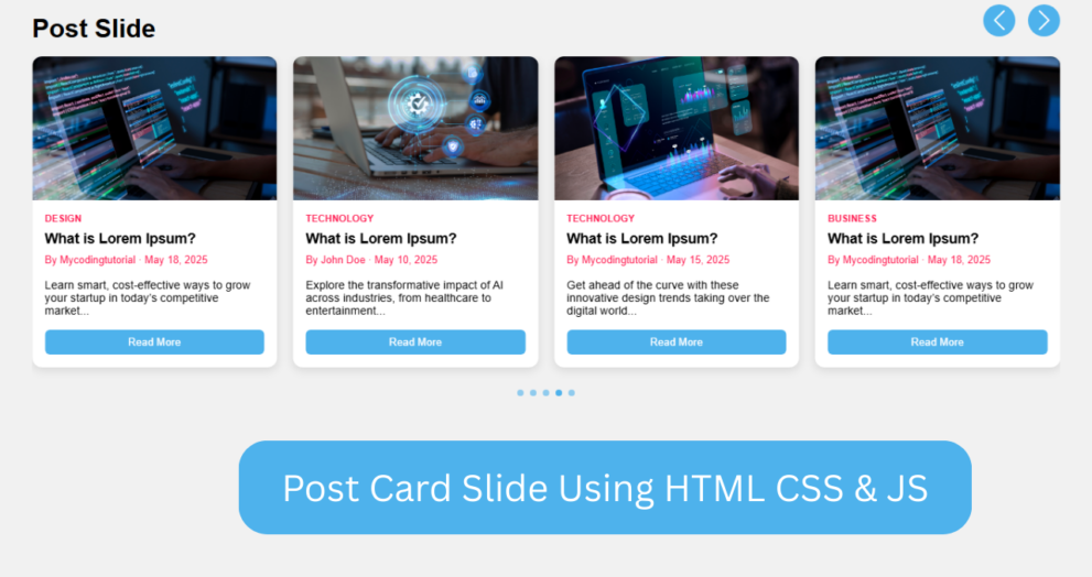 Postcard Slider