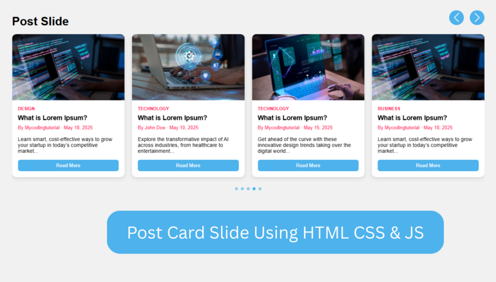 Postcard Slider