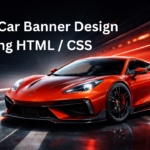 Modern Car Banner Design Using HTML CSS for Responsive