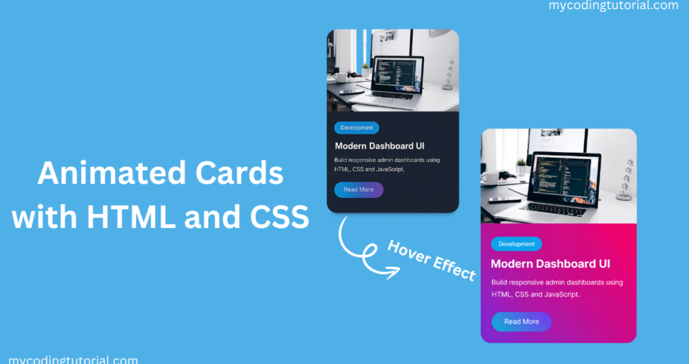 Animated Cards with HTML