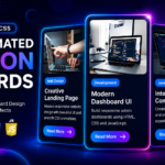 How to Create Animated Neon Cards with HTML CSS (UI/UX Design)