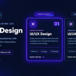 Animated Services Cards Using Tailwind CSS with Hover Effects