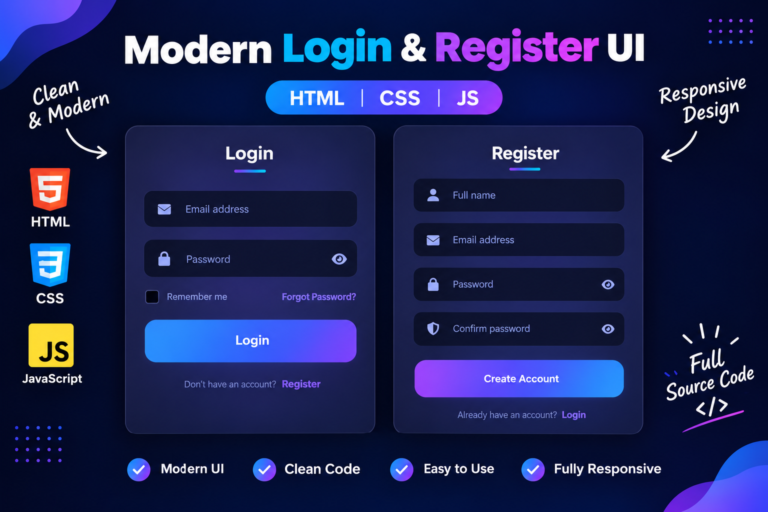 Login & Register UI